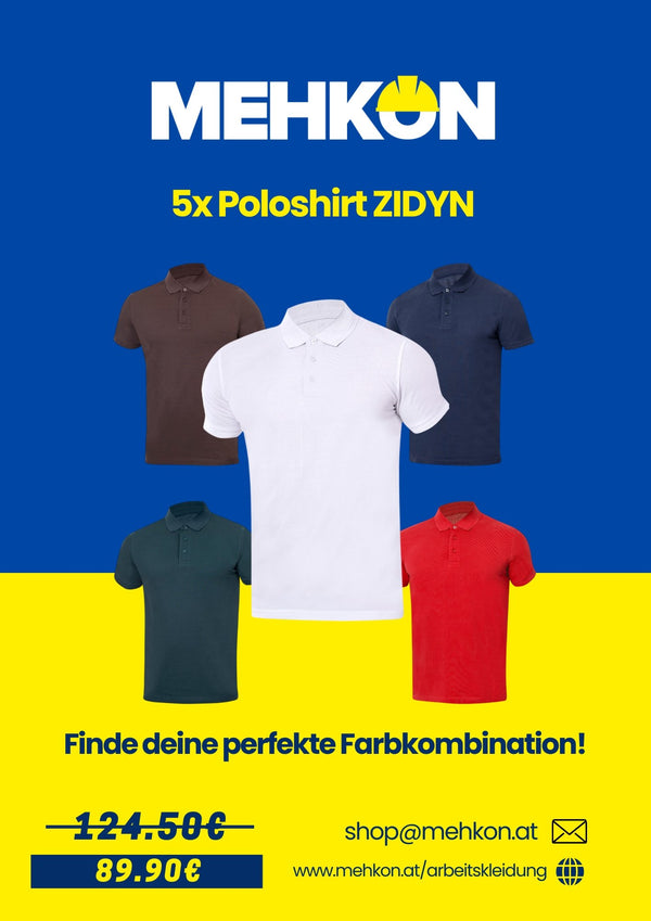 5x Poloshirt ZIDYN